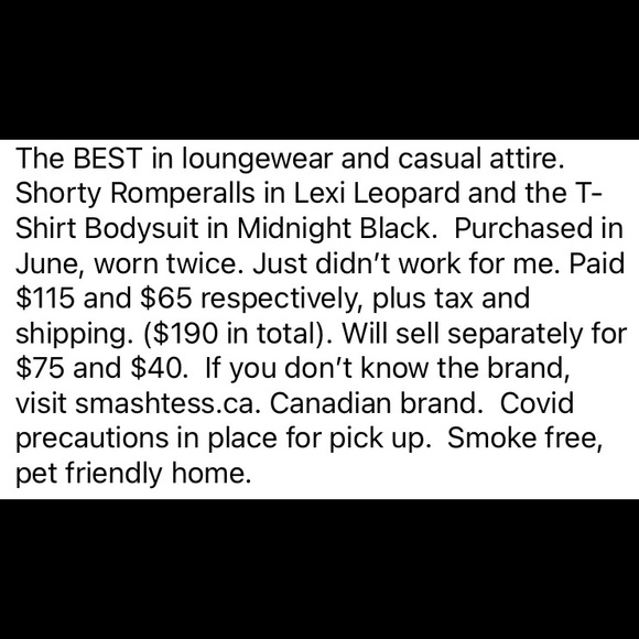 Smash and Tess Bundle- bodysuit and shorty overalls - Picture 9 of 9